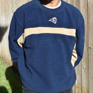 St. Louis Rams Official NFL Reebok Fleece Crewneck
